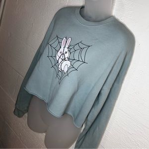 Crop top bunny sweater